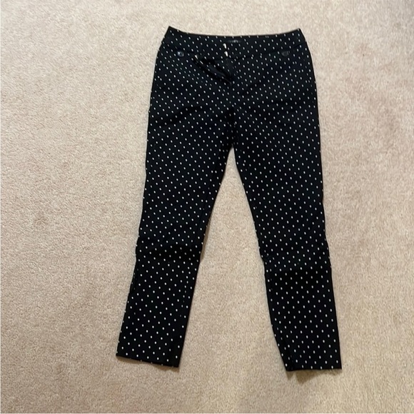 Loft Polka Dot Print Marisa Skinny Pants Size 2 - Picture 3 of 5
